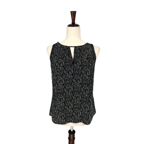 Greylin Keyhole Silk Sleeveless Blouse | Extra Small - Picture 1 of 8